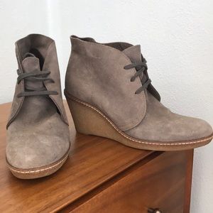 Suede booties by J Crew